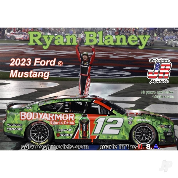 1:24 Team Penske 2023 Ryan Blaney Ford Mustang "600 Winner"