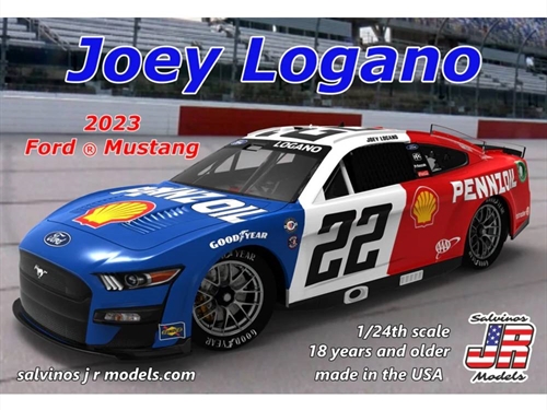 1:24 Team Penske 2023 Joey Logano Ford Mustang "Throwback"