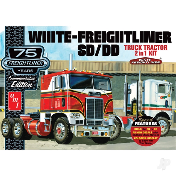 1:25 White Freightliner 2-in-1 SC/DD Cabover Tractor (75th Anniversary)