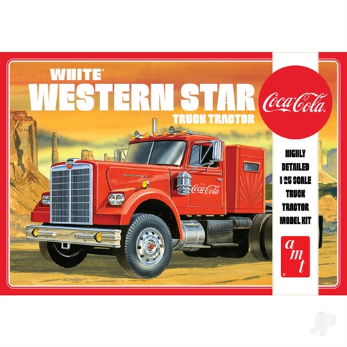 White Western Star Semi Tractor Coca Cola