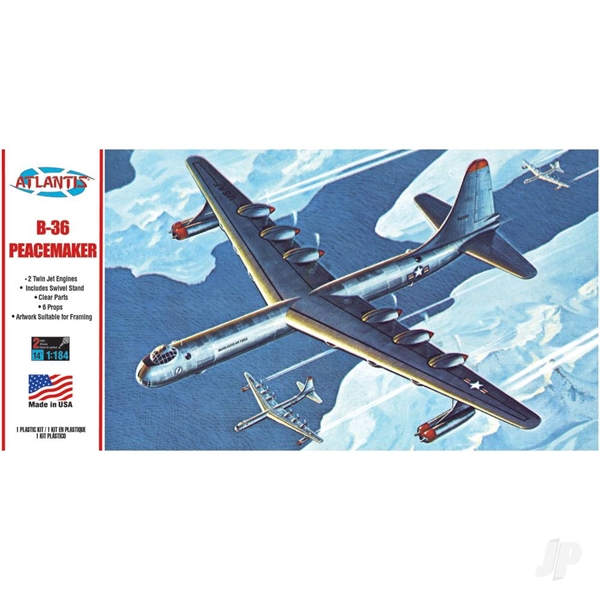 1:184 B-36 Prop Jet Peacemaker with Swivel Stand