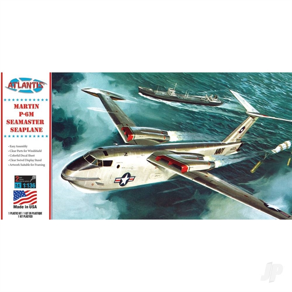 1:136 US Navy P6M Seamaster with Swivel Stand
