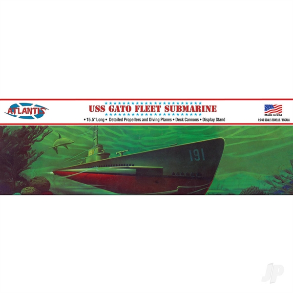 1:240 WWII Gato Class Fleet Submarine