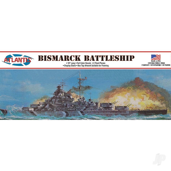 1:600 Bismarck German Battleship 16 Inch