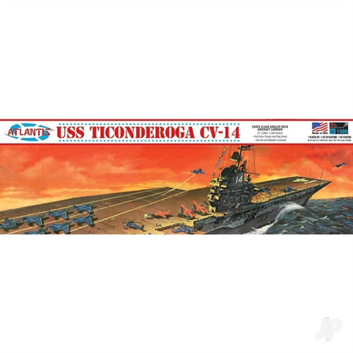 1:500 USS Ticonderoga Carrier CV14 Angled Deck Carrier
