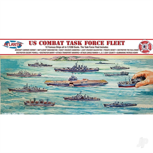 1900 US Navy Task Force Set 12 Different Ships