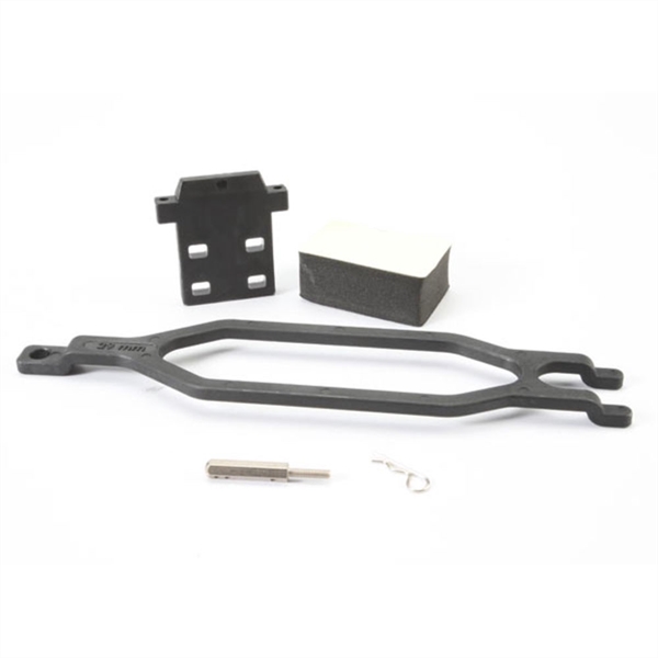 Hold down, battery/retainer/ battery post/spacer/angled clip