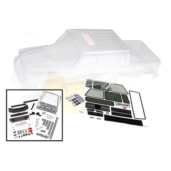 Body, Mercedes G 63 (clear, requires painting)/ decals/ wind