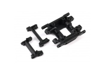 Skidplate, center/ bumper mount, front/ bumper mount, rear