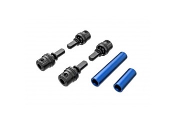 Driveshafts, center, male (metal) (4)/ Driveshafts, center, female, Aluminium 6061-T6 (blue-anodised) (front & rear)