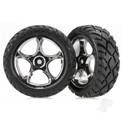 Tires & wheels, assembled (Tracer 2.2" chrome wheels, Anacon