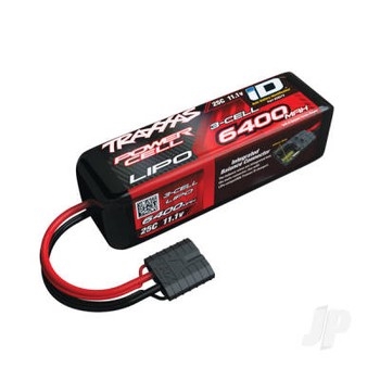 6400mAh 11.1V 3S 25C LiPo ID Battery