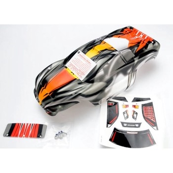 Body, Nitro Rustler, ProGraphix w/decal,wing & alu hardware