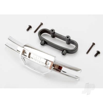 Bumper, front (chrome), mount, 4x10mm BCS(2), 3x25mm BCS(2)