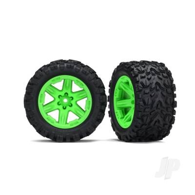 Tires & wheels(2.8')(RXT 4X4 green wheels, Talon Extreme)(2)