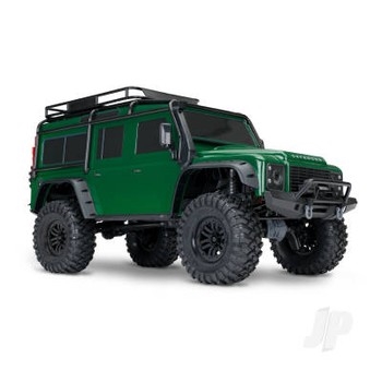 TRX-4 Land Rover Defender 1:10 4X4 Electric Trail Crawler, Green (+ TQi 4-ch, XL-5 HV, Titan 550, Clipless Body)