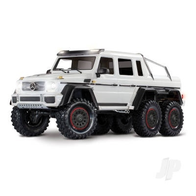 TRX-4 6x6 Mercedes G63 White (XL-5HV, TQi, LED Lights) (NoBa