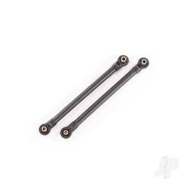 Toe links, 119.8mm (108.6mm center to center) (black) (2pcs) (for use with #8995 WideMaxx suspension kit)