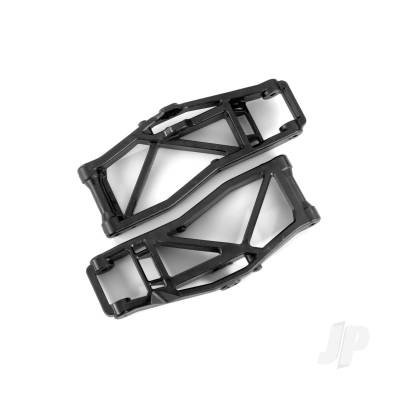 Suspension arms, lower, black (left and right, front or rear) (2pcs) (for use with #8995 WideMaxx suspension kit)