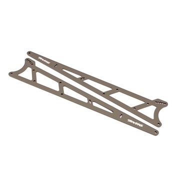 Side plates, wheelie bar, charcoal gray (Aluminium) (2)
