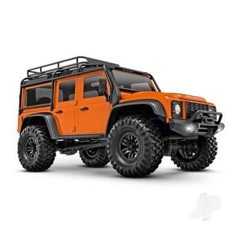 ORNG TRX-4M Scale and Trail Crawler with Land Rover Defender Body: 1/18-Scale 4WD Electric Truck with TQ 2.4GHz Radio System