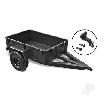 Utility trailer/ trailer hitch assembled (Traxxas TRX-4M)