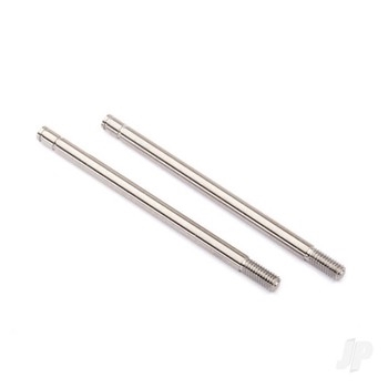 Shock shafts, steel, chrome finish (X-long) (2)