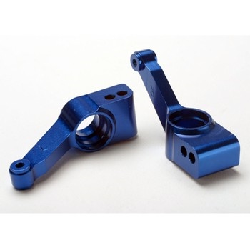 Carriers, stub axle (blue-anodised 6061-T6 aluminium)(rear)