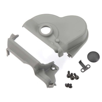Cover, gear (upper & lower) (1)/ dust plug (1)/ 3x6mm CS (3)