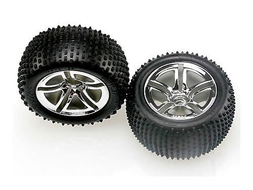 Tires & wheels, assembled, glued (2.8") (Jato Twin-Spoke whe