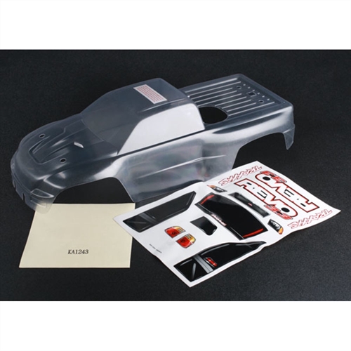 Body, Revo 3.3 Clear w/decal sheet