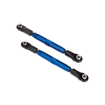 Camber links, rear (TUBES blue-anodized, 7075-T6 alu) (73mm)