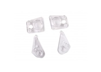 Lenses, headlight (2), tail light (2) (fits #9710 body)