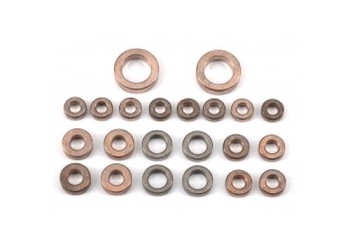 Bushing set, complete (3x6x2.5mm (8), 5x8x2.5mm (4), 4x8x3mm (4), 8x12x3.5mm (2), 3.5x7x2.5mm (4))