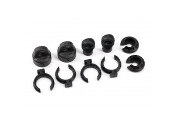 Shock cap (2)/ spring perch (2)/ rod end (2)/ spring preload spacer (4)