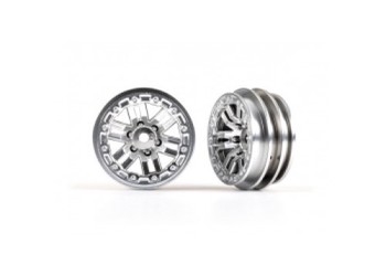 Wheels, 1.0in (satin chrome) (2)