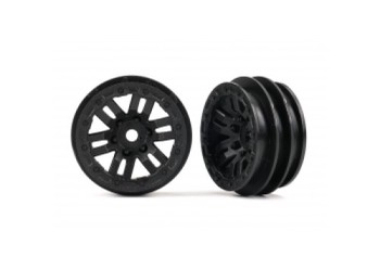 Wheels, 1.0in (black) (2)