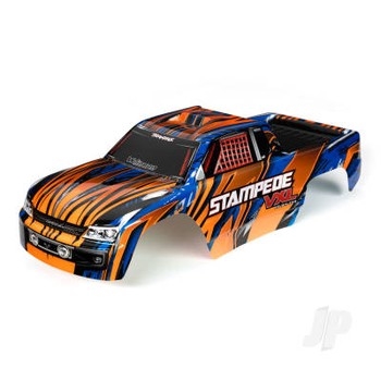 Body, Stampede VXL, orange & blue (painted, decals applied)
