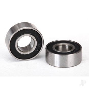 Ball bearing, black rubber seal (6x13x5mm)(2)