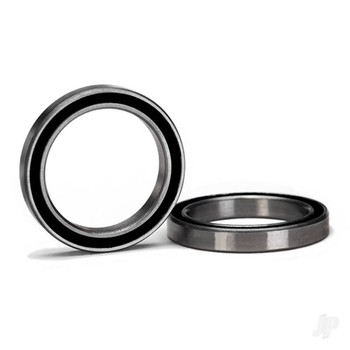 Ball bearing, black rubber sealed (20x27x4mm)(2)