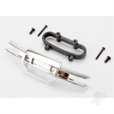 Bumper, front (chrome), mount, 4x10mm BCS(2), 3x25mm BCS(2)
