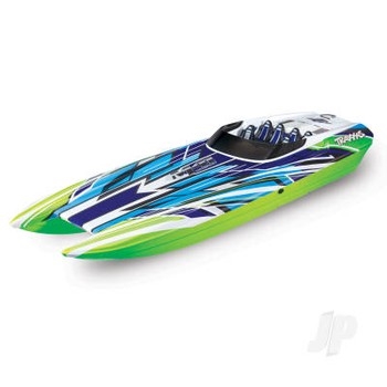 GreenX DCB M41 Widebody 110 40in Brushless Electric Catamaran Race Boat + TQi 2-ch TSM VXL-6s Marine Velineon 540XL