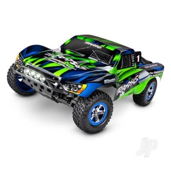 Green Slash 110 2WD RTR Electric Short Course Truck + TQ 2-ch XL-5 Titan 550 7-Cell NiMH DC charger LED lights