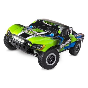 Green Slash 4X4 110 4WD RTR Electric Short Course Truck + TQ 2-ch XL-5 Titan 550 7-Cell NiMH DC charger LED lights
