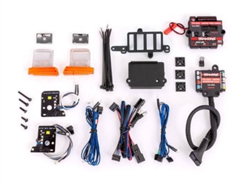 Pro Scale LED light set, TRX-4 Ford Bronco (1979) or Ford F-150
(1979), complete with power module (contains headlights, tail
lights, side marker lights, & distribution block) (fits #8010
or 9230 series bodies)
