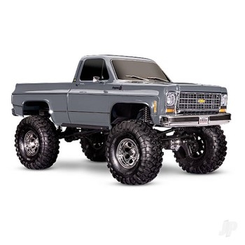 TRX-4 1979 Chevrolet K10 Truck 110 4WD Electric Trail Crawler Metallic Silver + TQi 4-ch XL-5 HV Titan 550