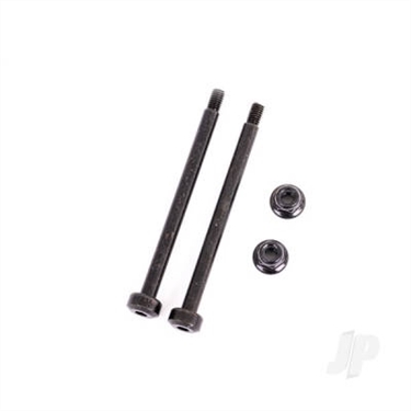 Suspension pins, outer, front, 3.5x48.2mm (hardened steel) (2) / M3x0.5mm NL, flanged (2)