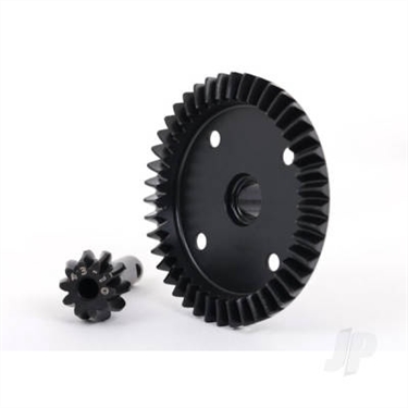 Ring gear, differential / pinion gear, differential (machined) (front or rear)