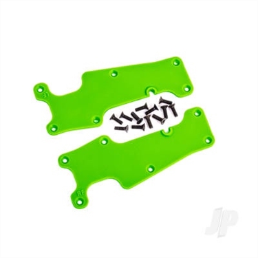 Suspension arm covers, green, front (left and right) / 2.5x8 CCS (12)