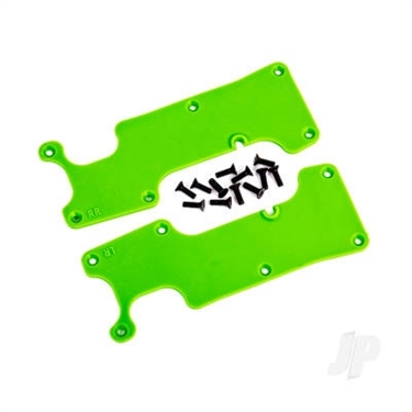 Suspension arm covers, green, rear (left and right) / 2.5x8 CCS (12)